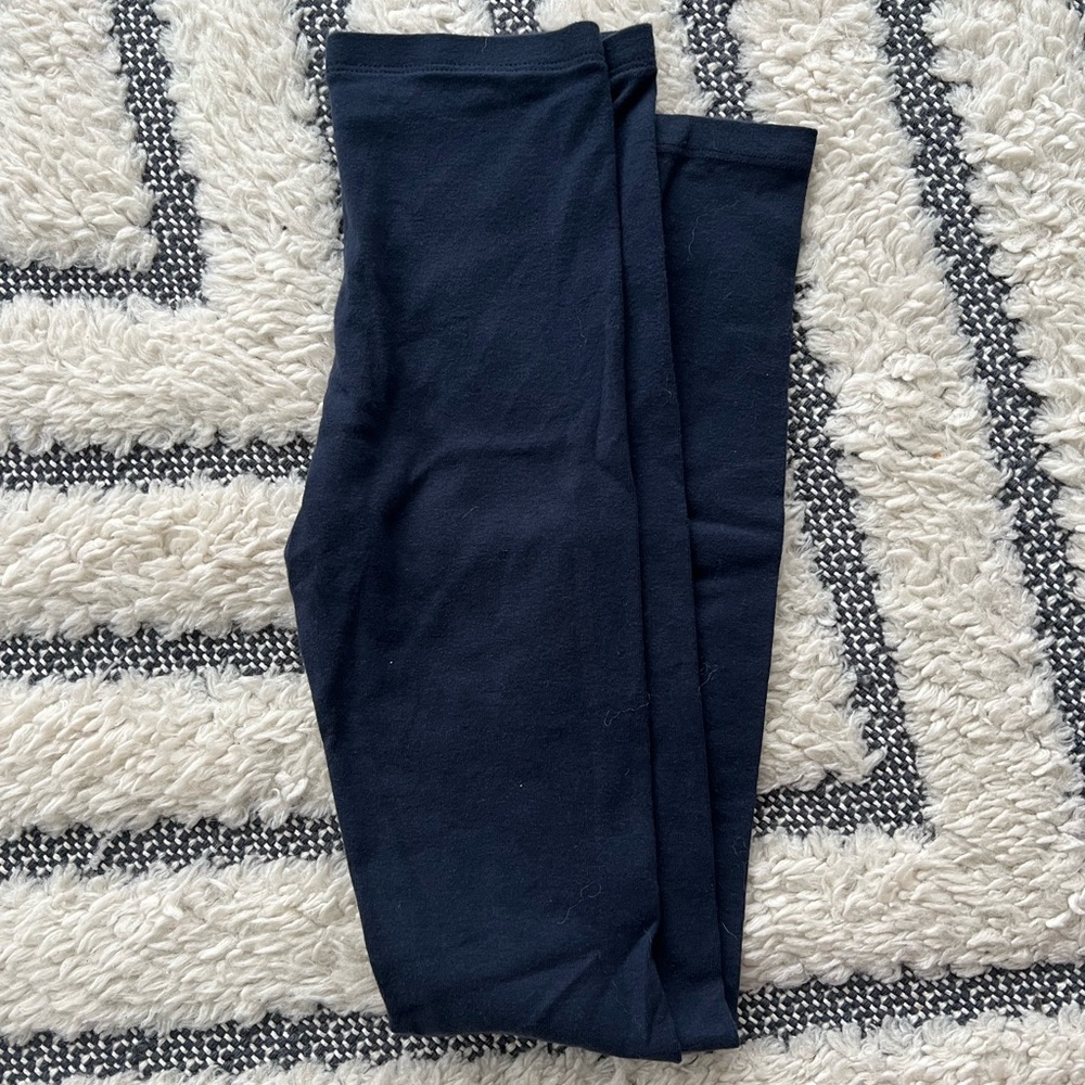 City Threads Girls Leggings Size 12 Navy Blue